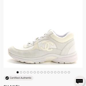 Chanel Women's Cream Sneakers